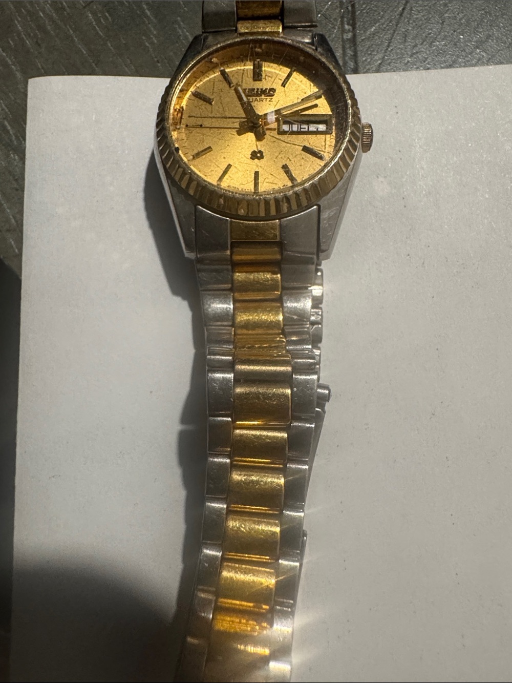 Seiko Gold and Silver Two-Tone Men's Watch